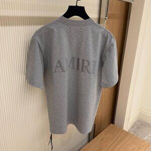 Medium Amiri Oversized Tee Cotton Grey Nwt Short Sleeve